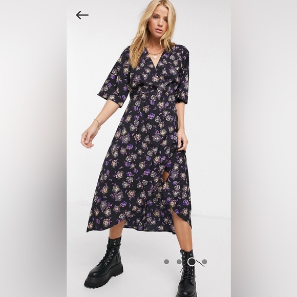 AX Paris Kimono Sleeve Dress - Picture 1 of 4